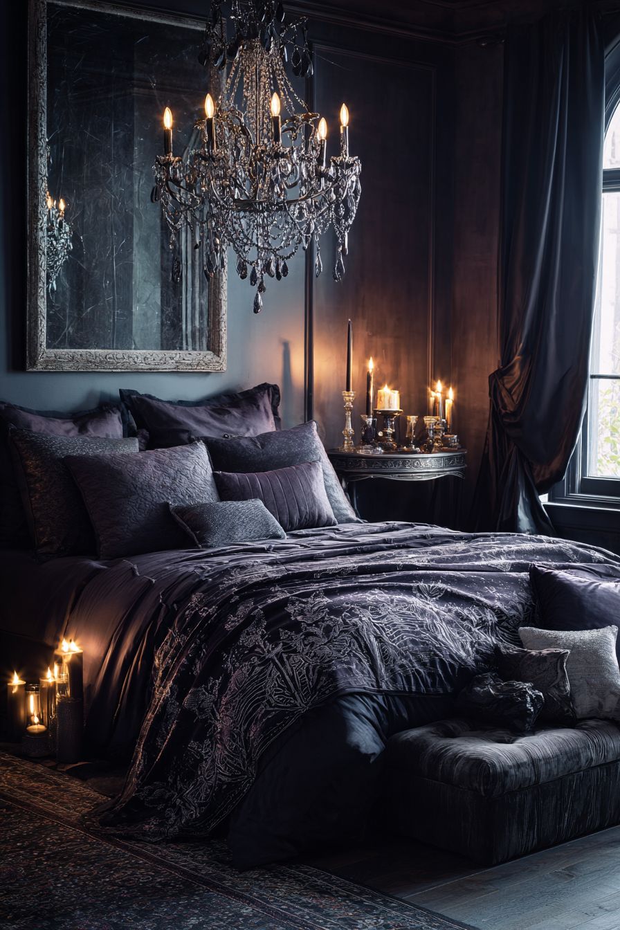 Layer with Macabre Throw Blankets