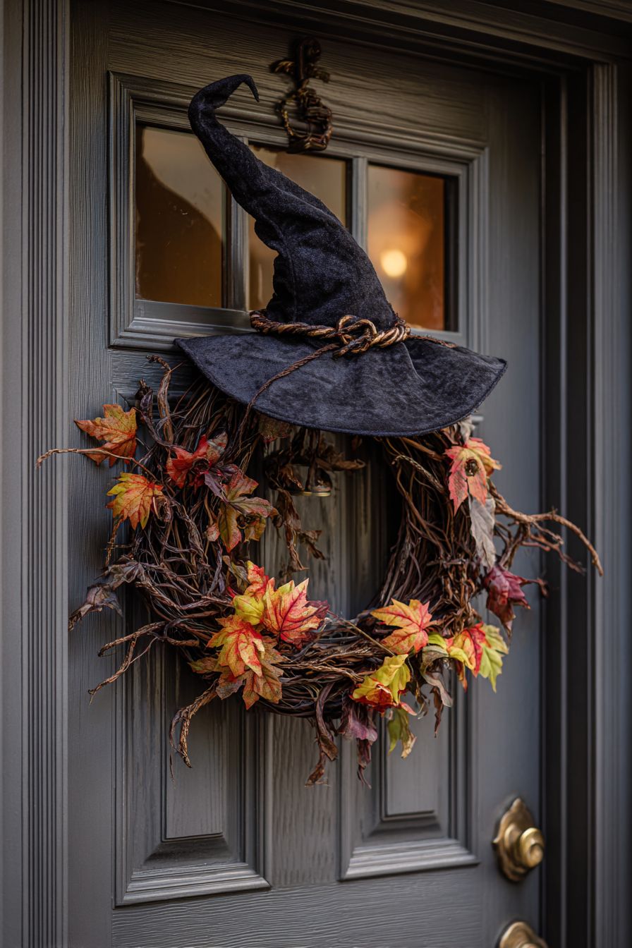 Design a Vintage Witch's Hat Wreath
