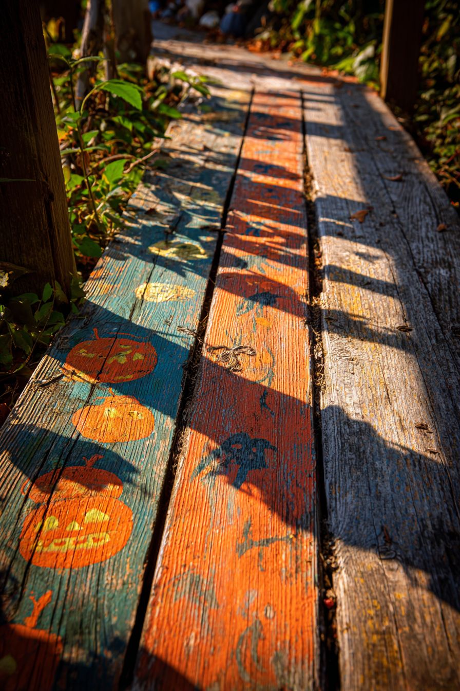 Paint Wooden Signs with Spooky Messages