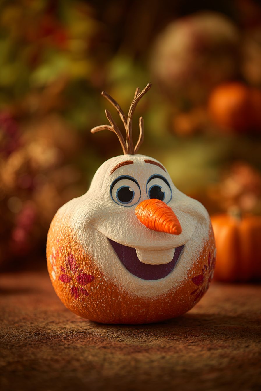Transform Your Pumpkin into Olaf