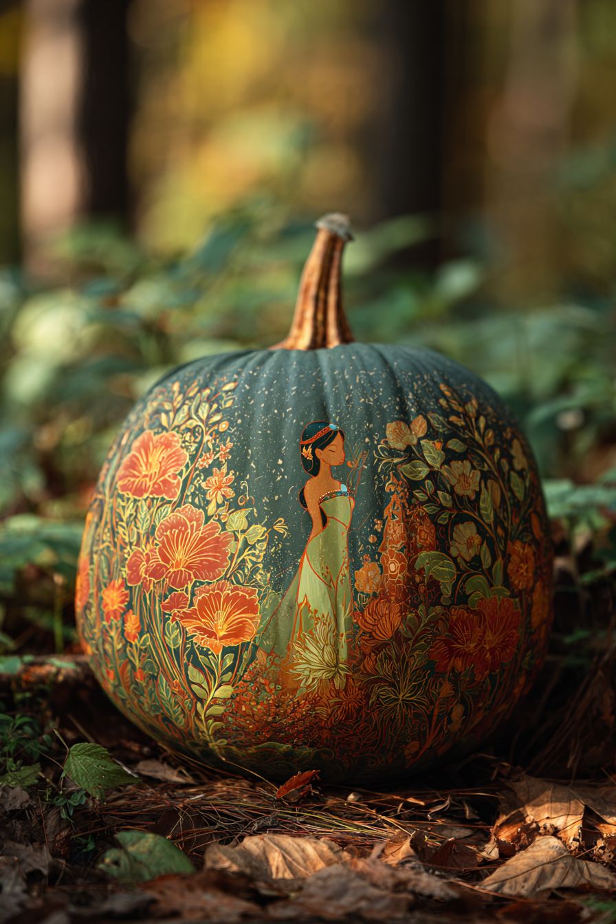 Adorn Your Pumpkin as Pocahontas