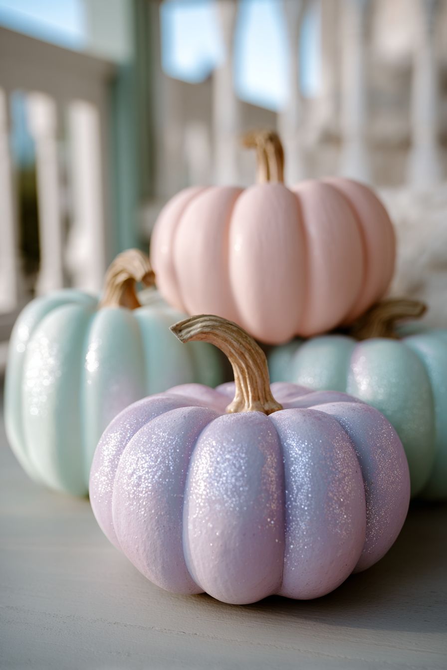 Paint Pumpkins in Pastel Shades