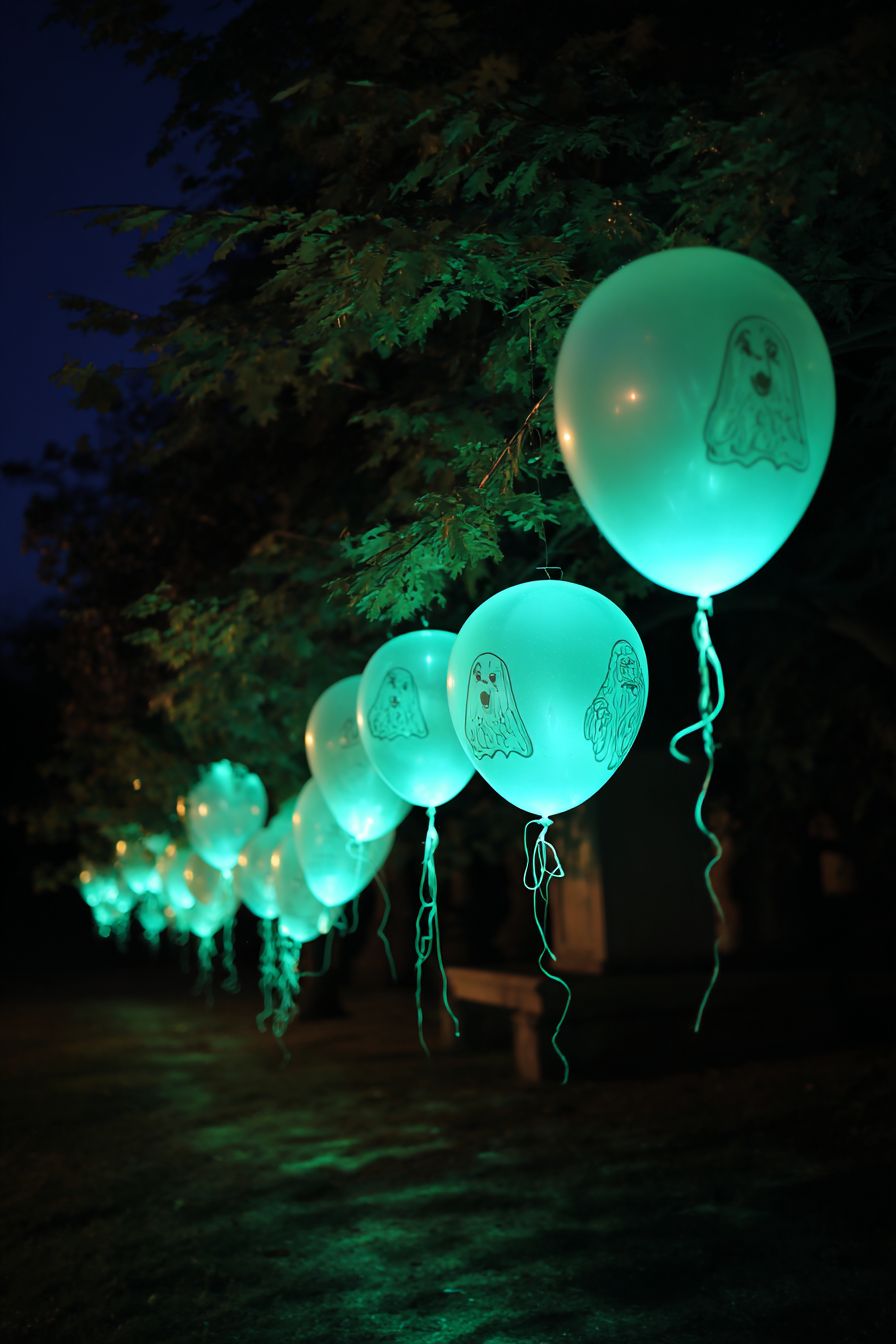Craft Eerie Glowing Ghost Balloons