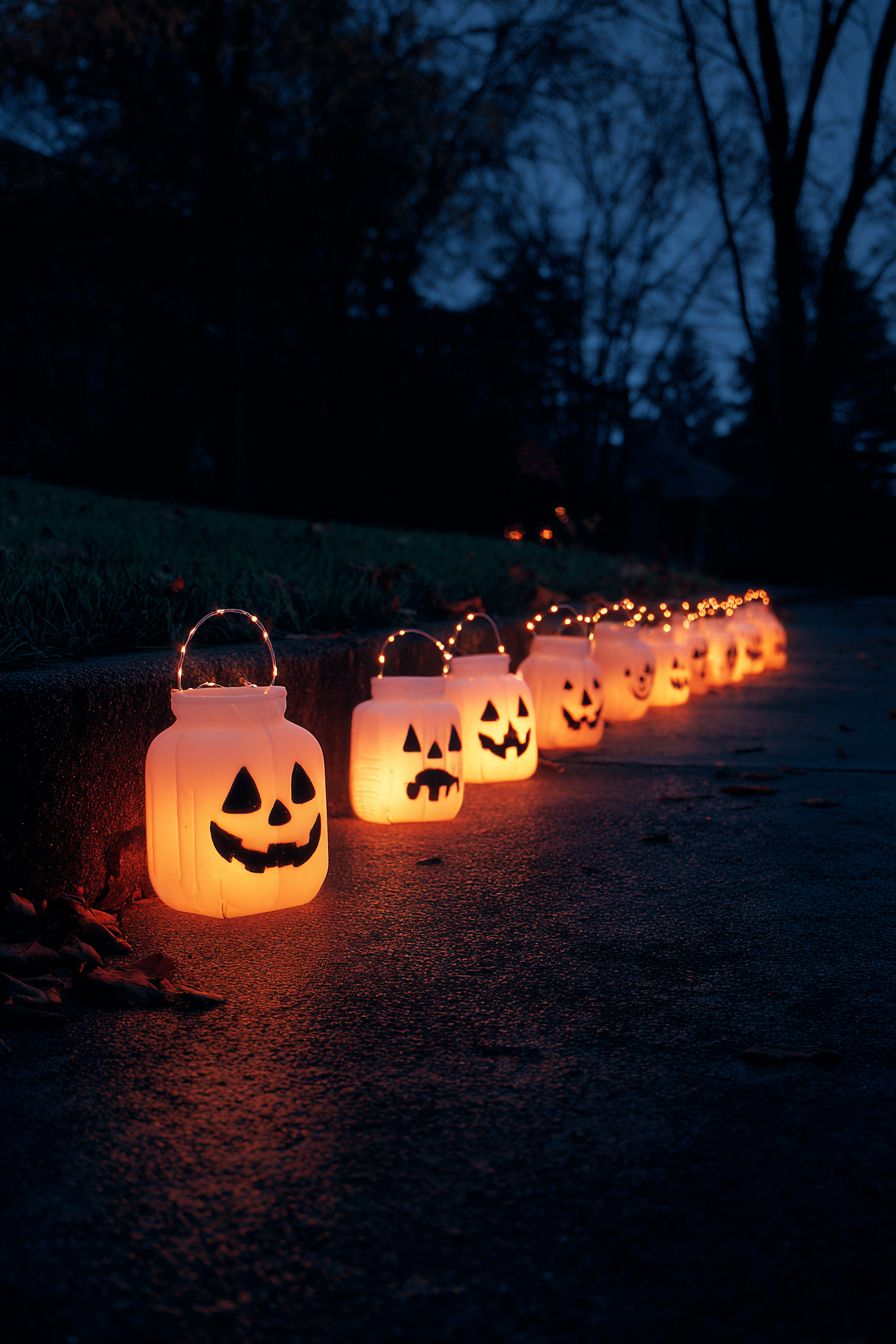 Turn Milk Jugs Into Glowing Ghosts