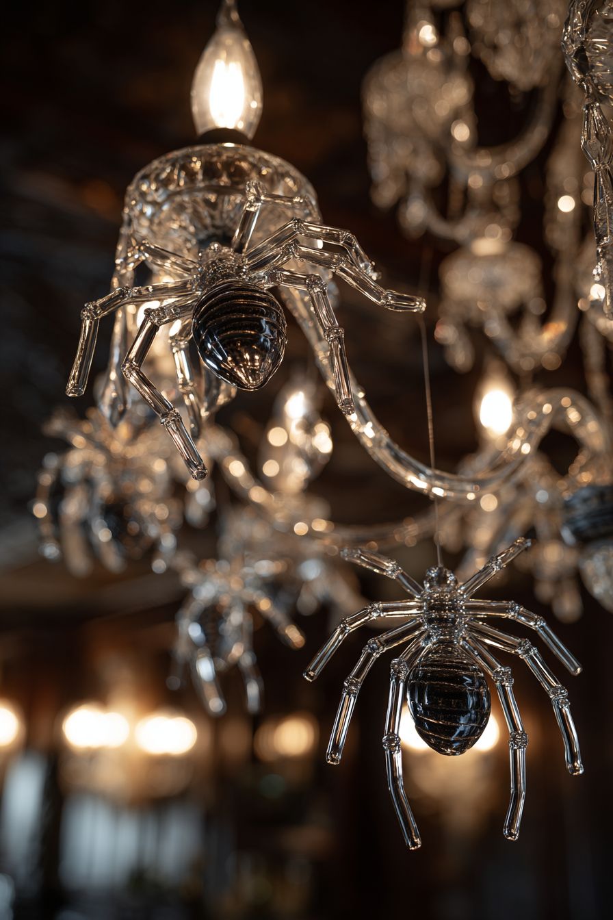 Organize a Spider-Covered Chandelier