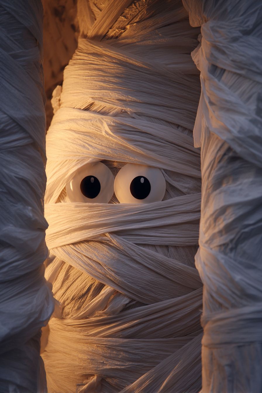 Create a Mummy Front Door Wrap