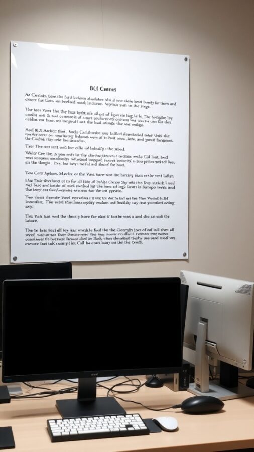 Choosing Monitors for Dual Setup Clean desk with two monitors, keyboard, and mouse