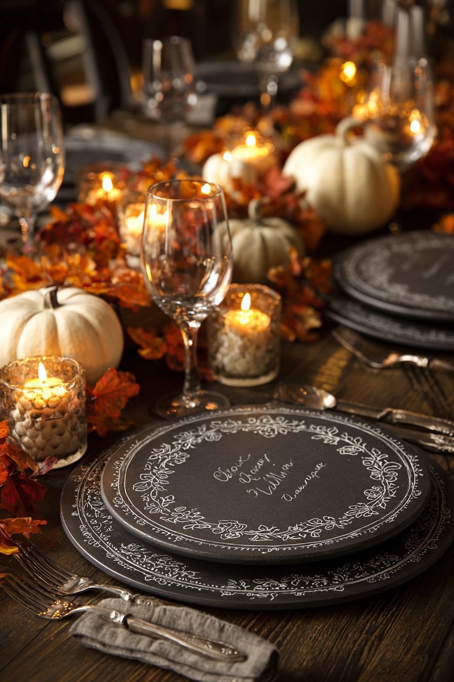 Craft Personalized Messages on Chalkboard Chargers