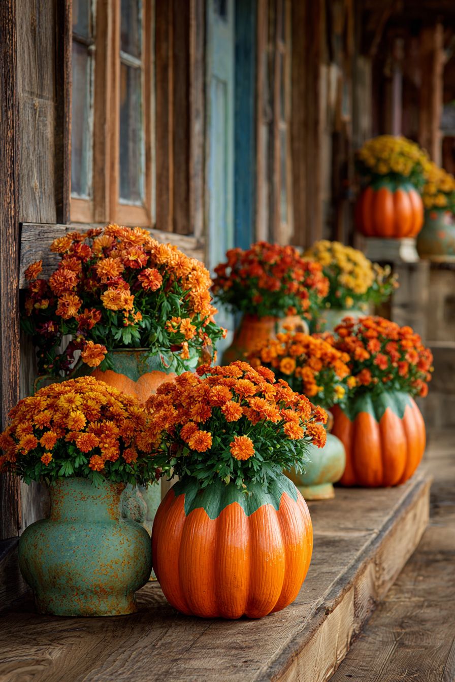 Creative Pumpkin Flower Pot Planters