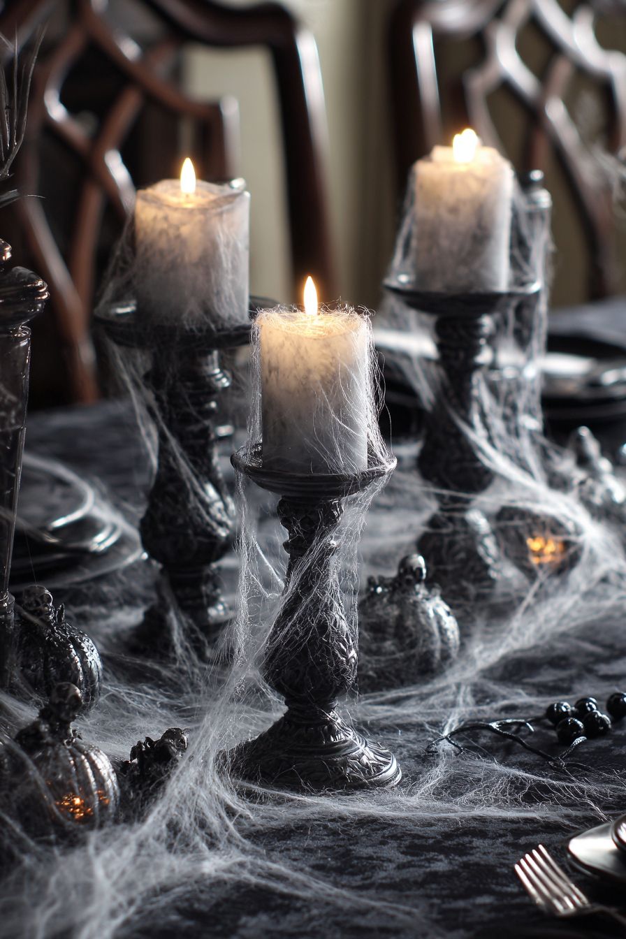 Create Eerie Candle Centerpieces