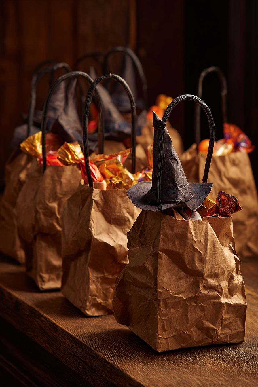 Design Witches' Broom Treat Bags