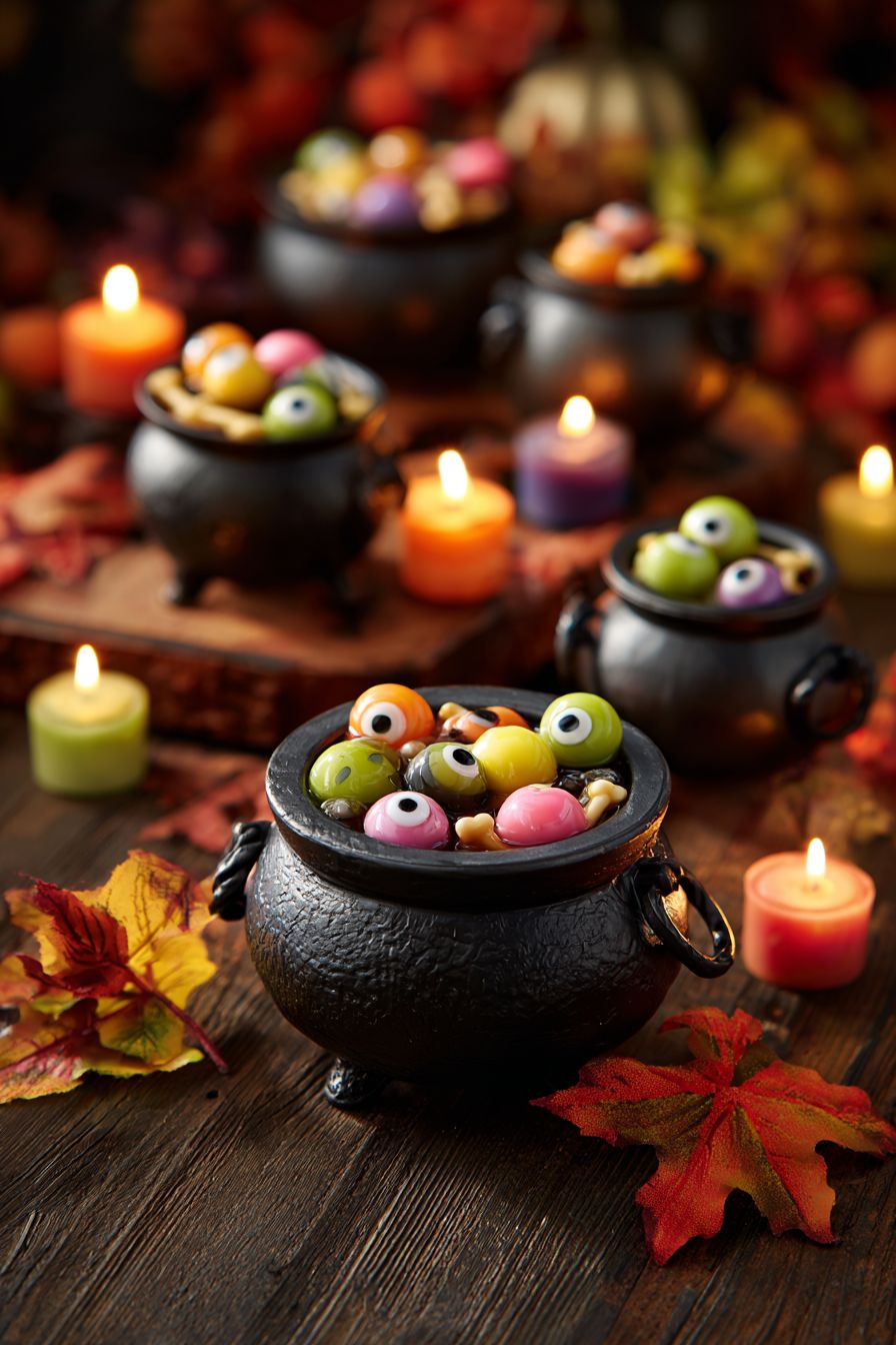 Organize a Witch Display with Cauldrons