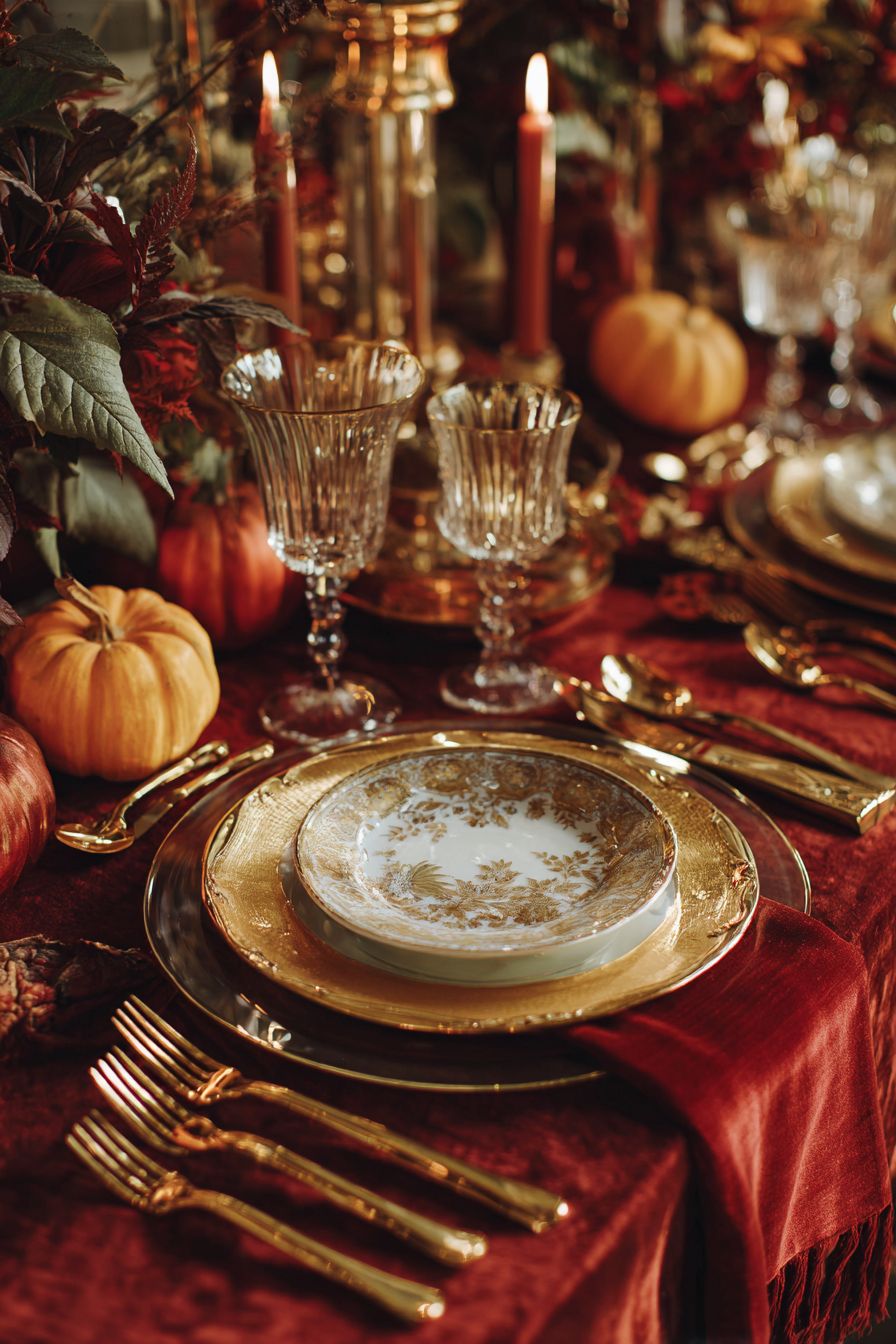 Transform Your Table with Golden Accents