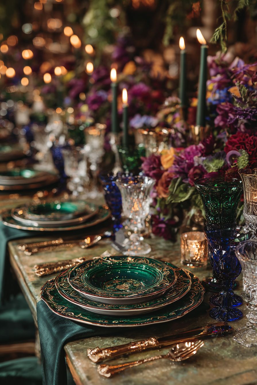 Celebrate with Jewel-Toned Accents