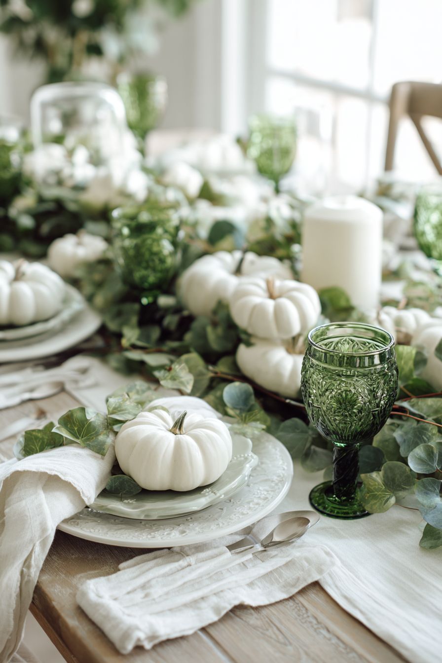Simple Elegance with White and Green