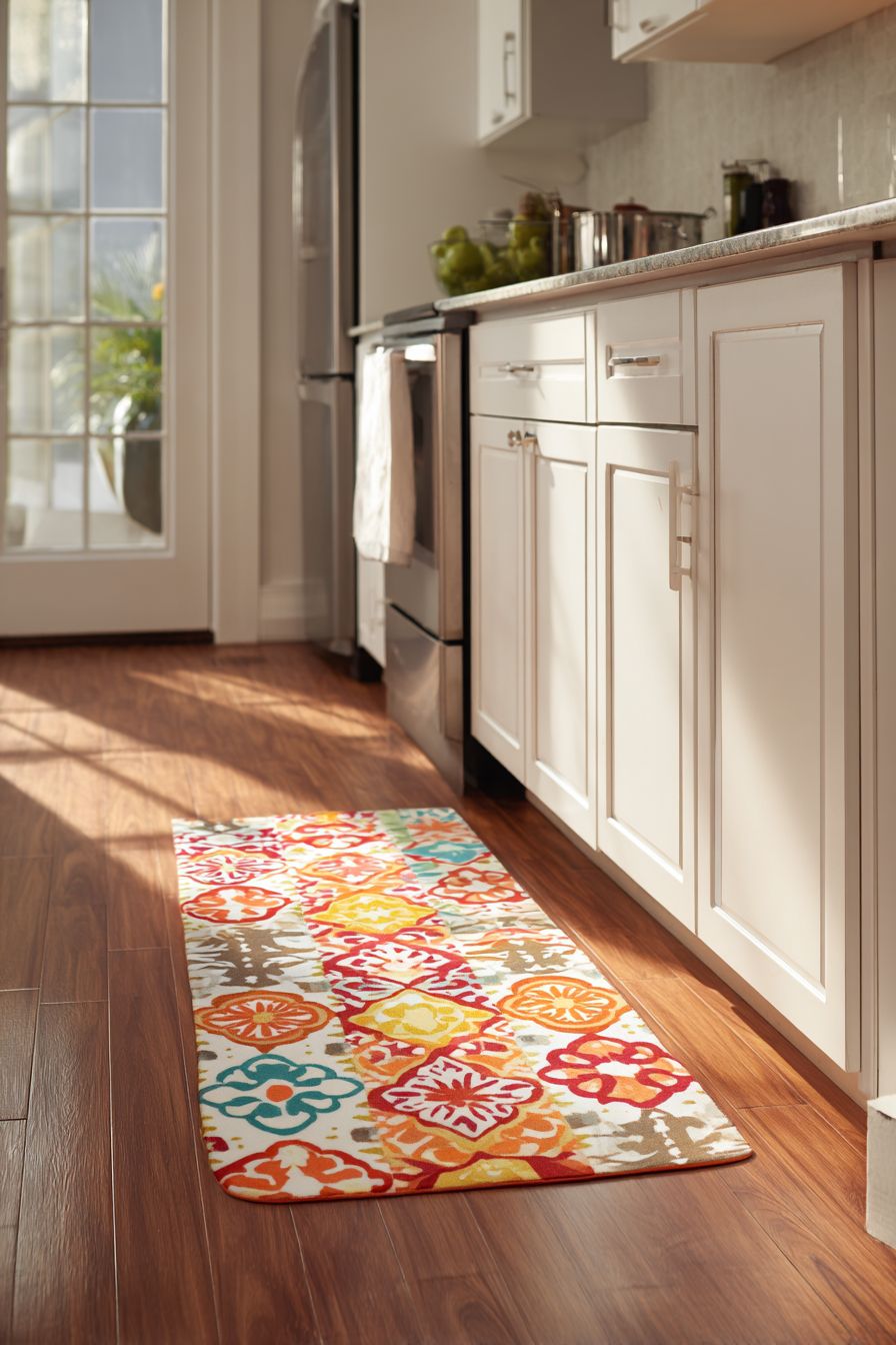 Use Patterned Linoleum Mats