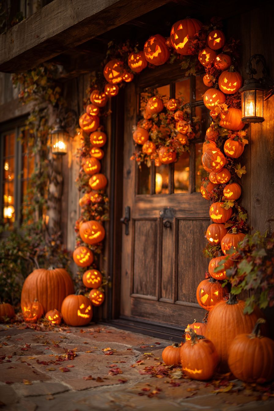 Create a Grinning Jack-o'-Lantern Wreath