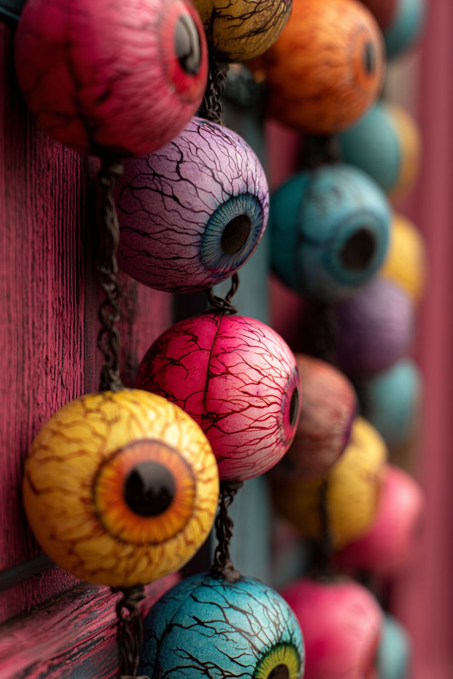 Display an Eerie Eyeball Garland