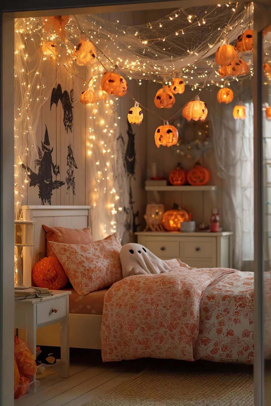 Decorate with Halloween String Lights