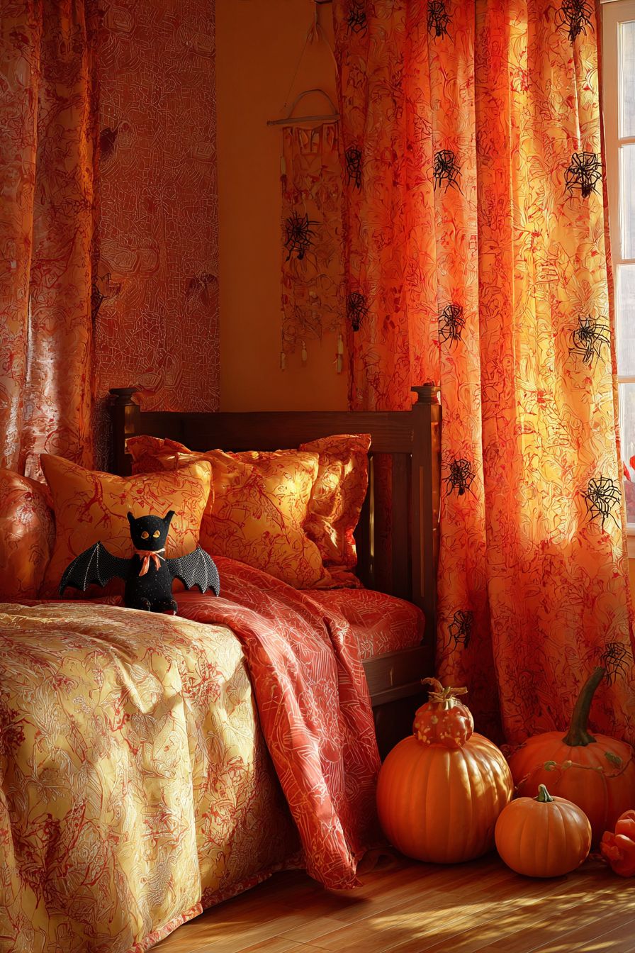 Frighten with Creepy Crawly Curtains