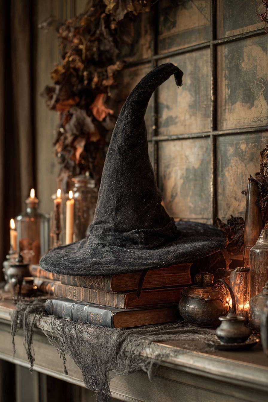Set a Witch's Hat Amongst Decor