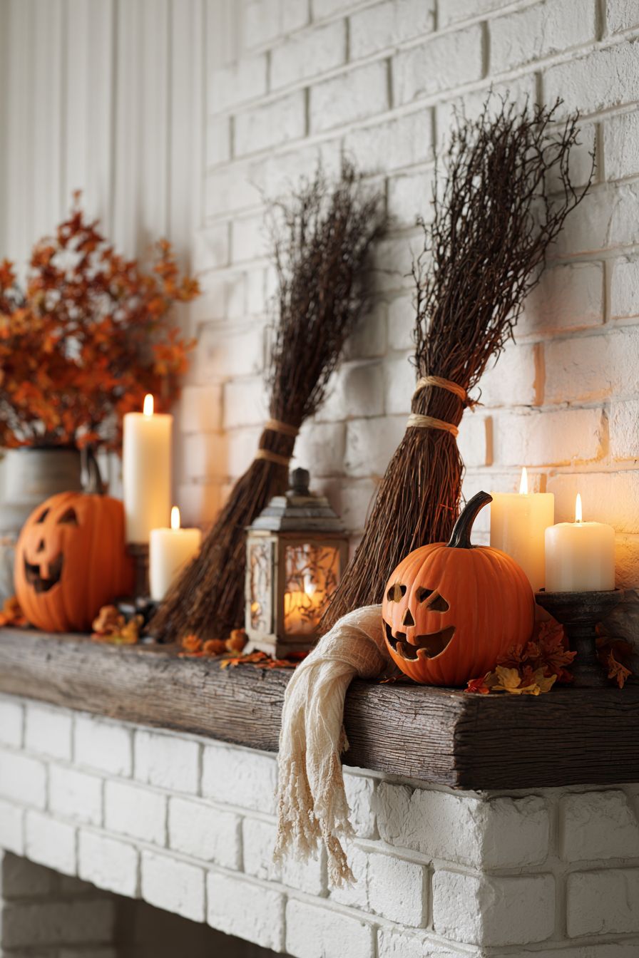 Include Broomsticks for a Witchy Vibe