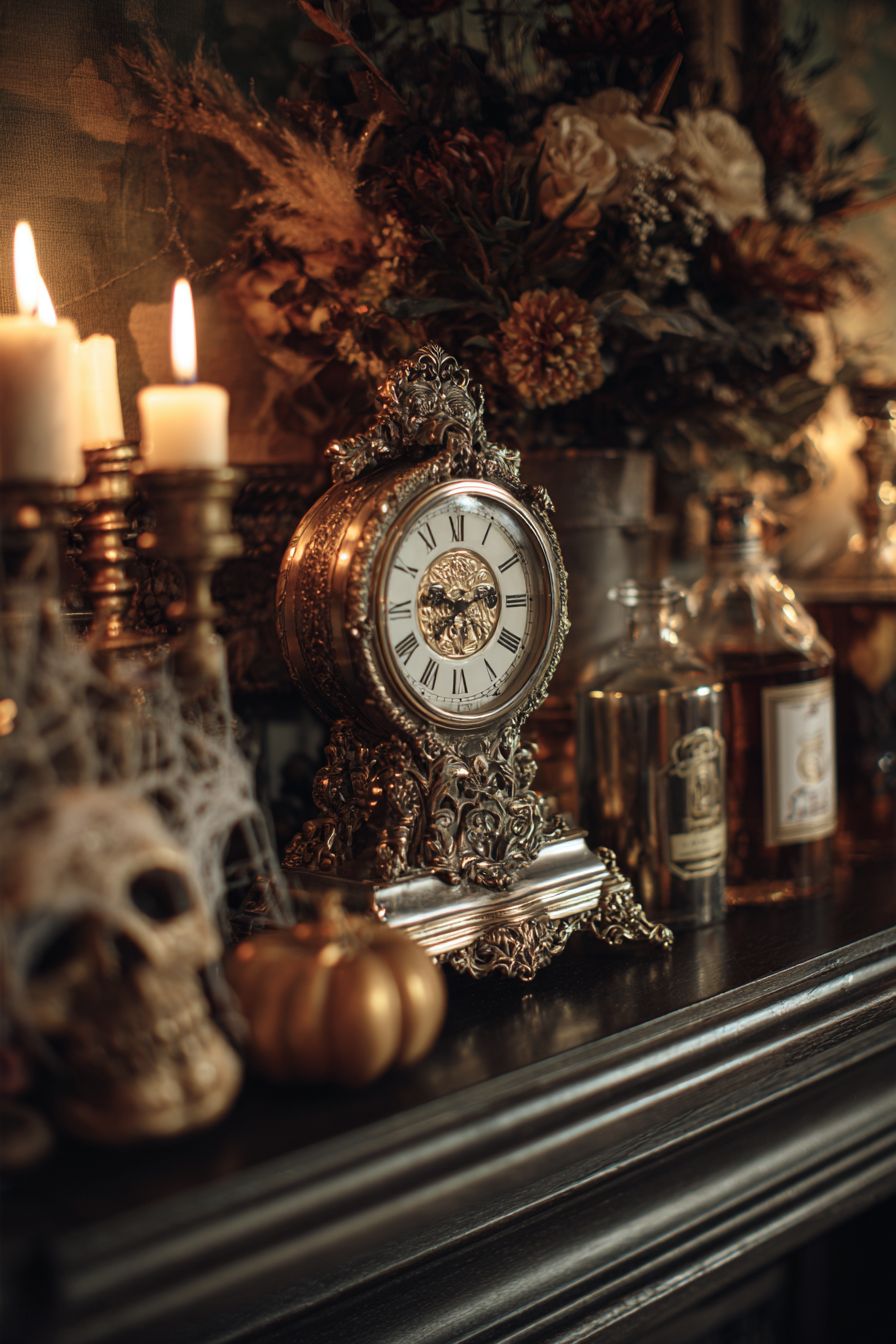 Include a Vintage Clock for Antique Charm