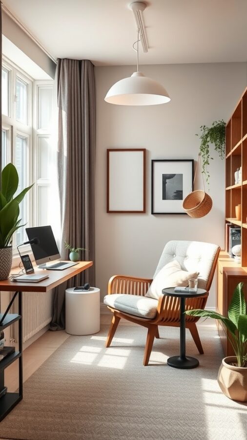 Quiet Corners for Deep Focus Quiet and focused home office area