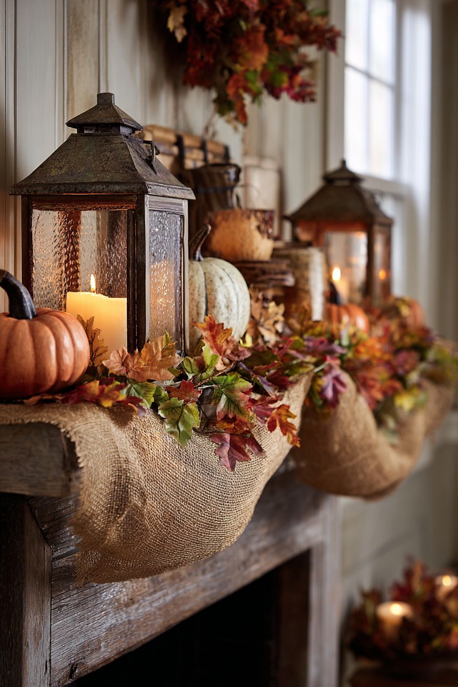 Hang a Simple Burlap Garland