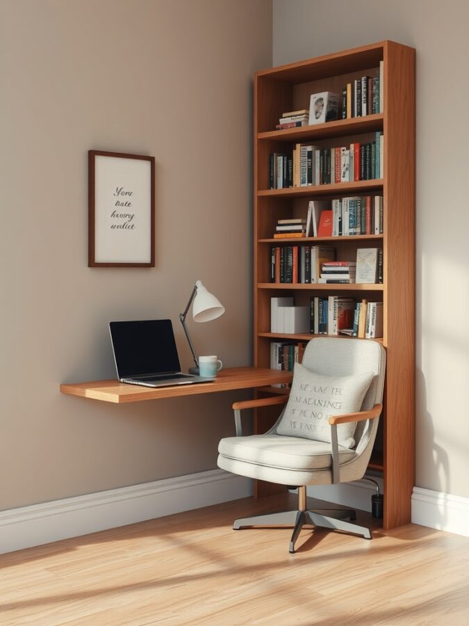 Reading nook in home office