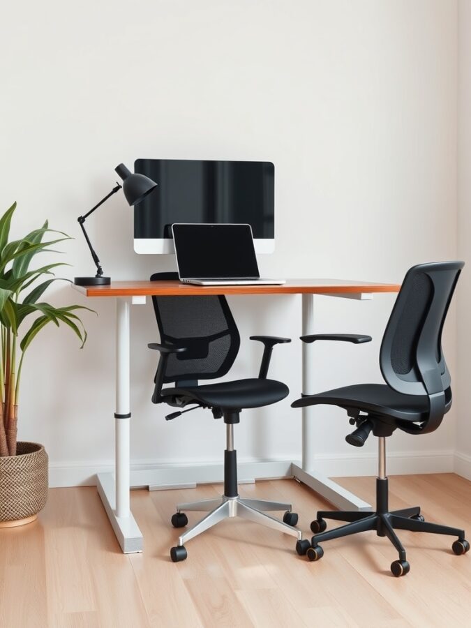 Adjustable standing desk