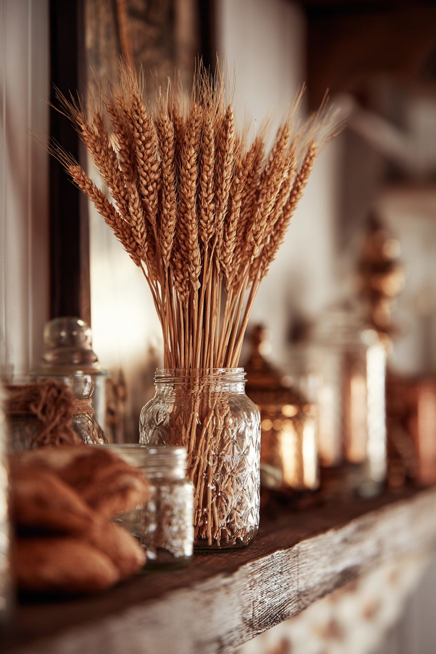 Include Wheat Stalks for Harvest Feel