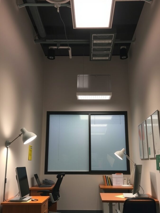 Flexible lighting in home office