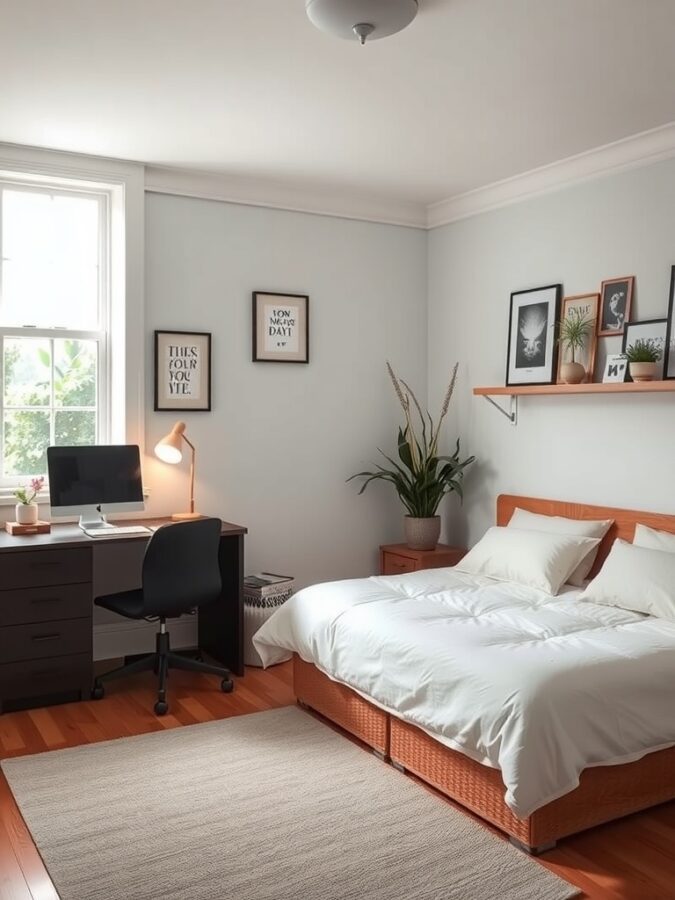 Dual-function bedroom and office