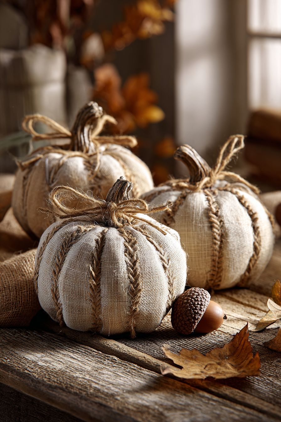 Design Burlap Pumpkins For Any Space
