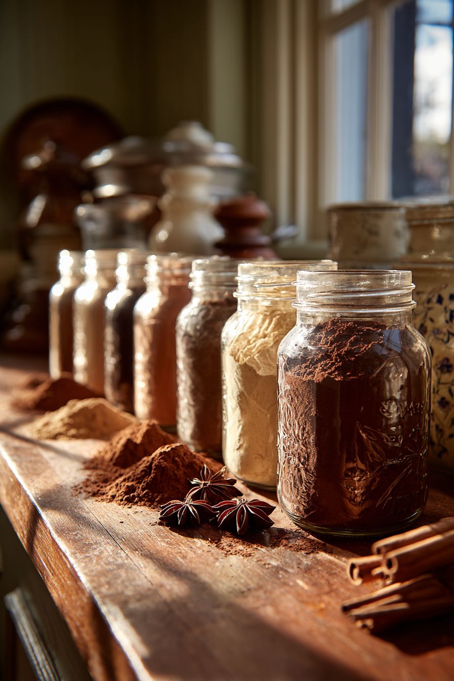 Make Scented Hot Chocolate Mix Jars