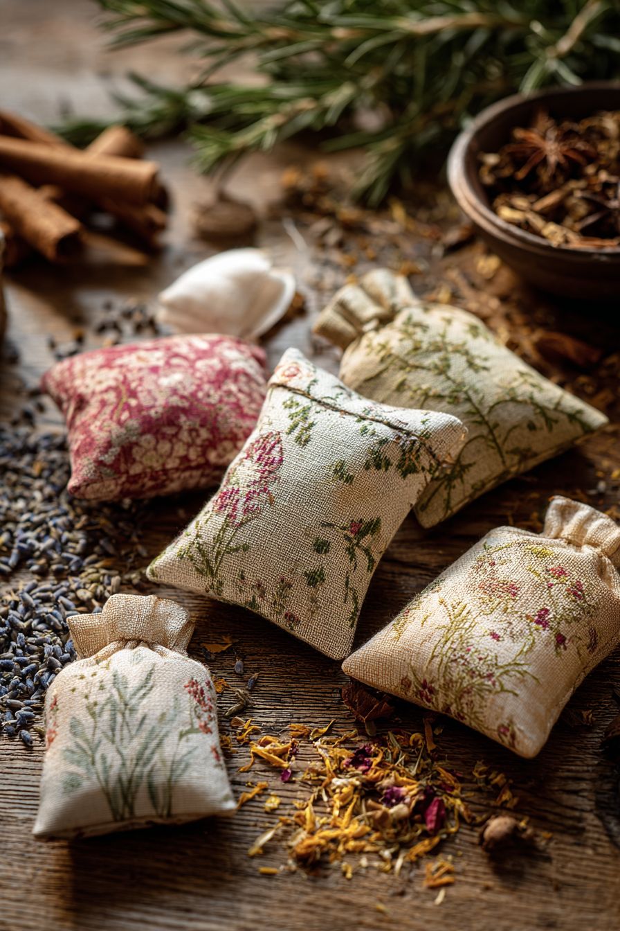 Craft Aromatic Sachets With Dried Herbs