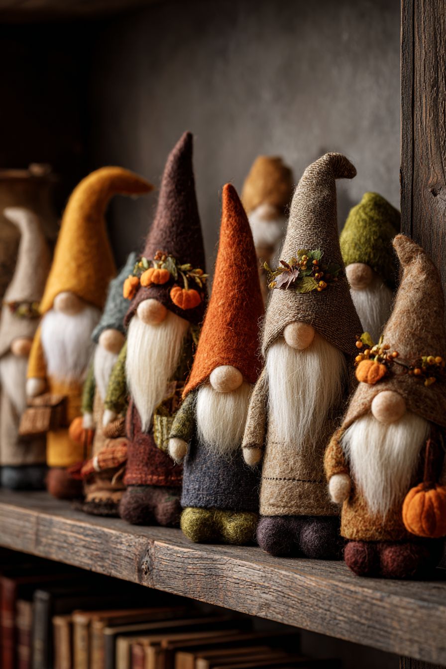 Make Felted Wool Fall Gnomes