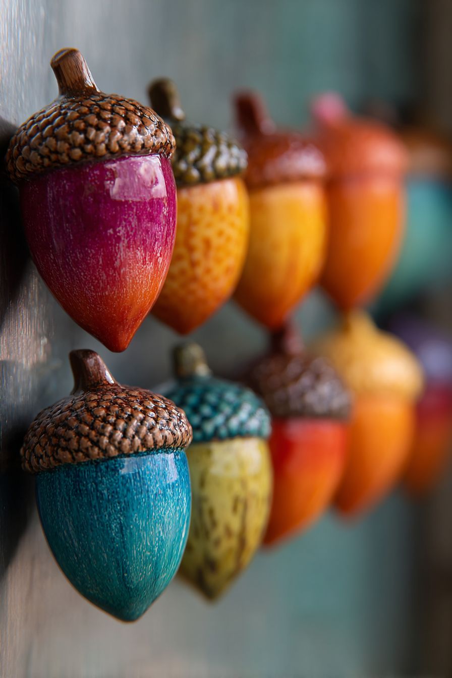 Craft Hand-Painted Acorn Magnets