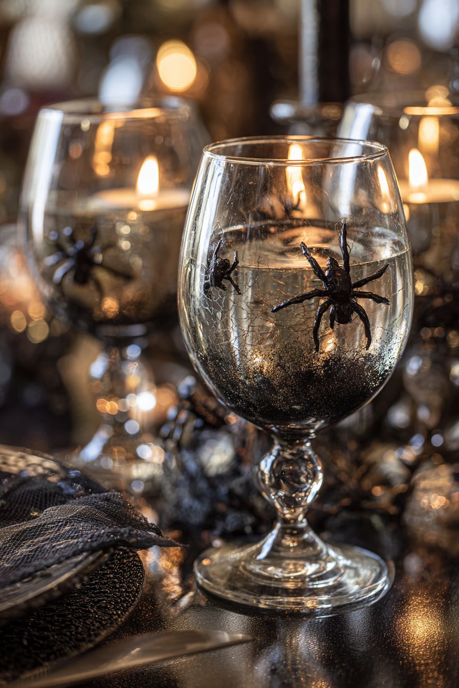 Gothic Wine Glass Candles