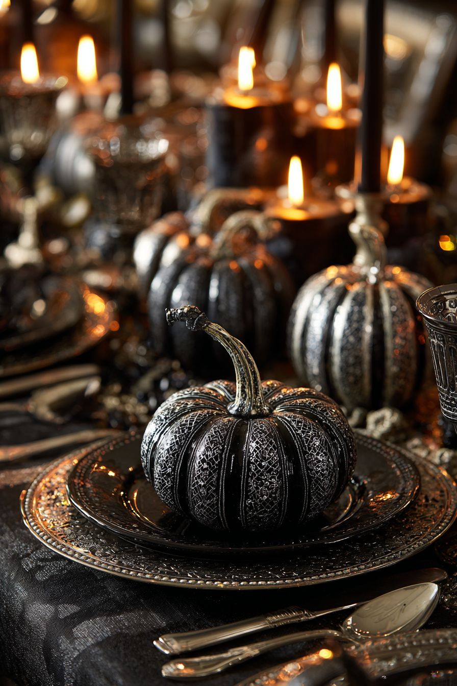 Painted Mini Pumpkin Centerpiece