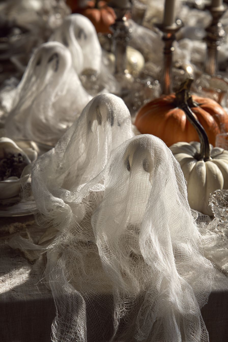 DIY Ghost Garland Streamers