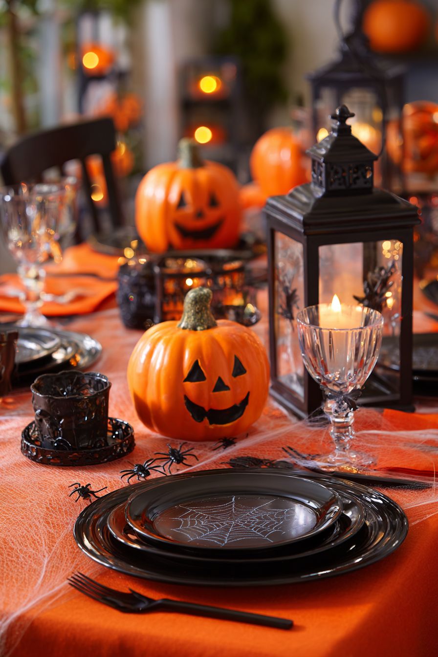 Chalkboard Painted Halloween Plates