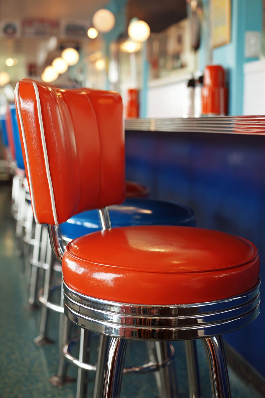 Maximize Style with Retro Vinyl Seating