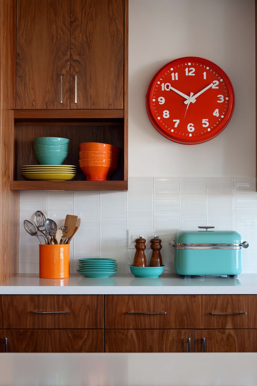 Accent with Retro Clocks