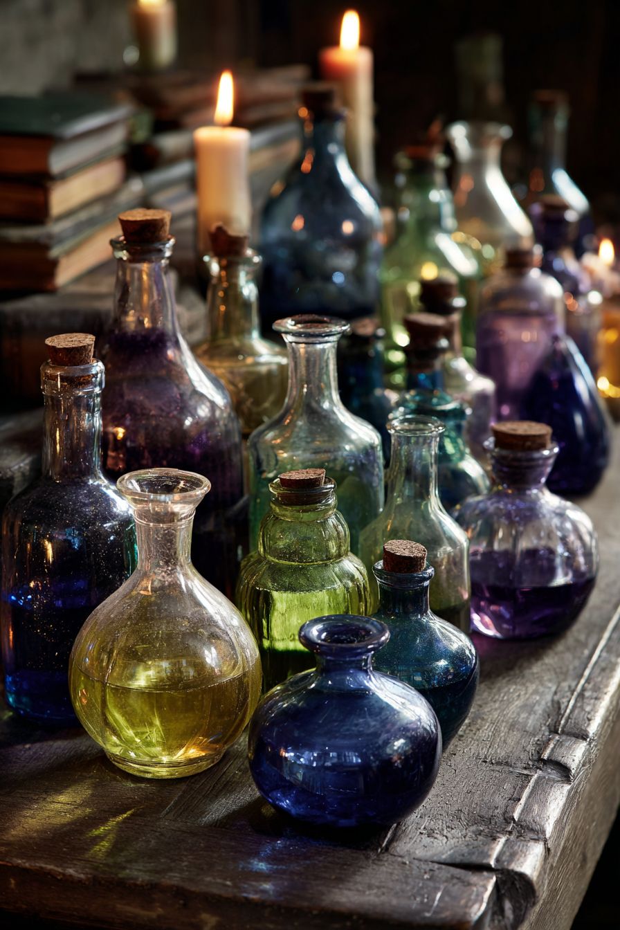 Craft Potion Bottles with Kitchen Containers