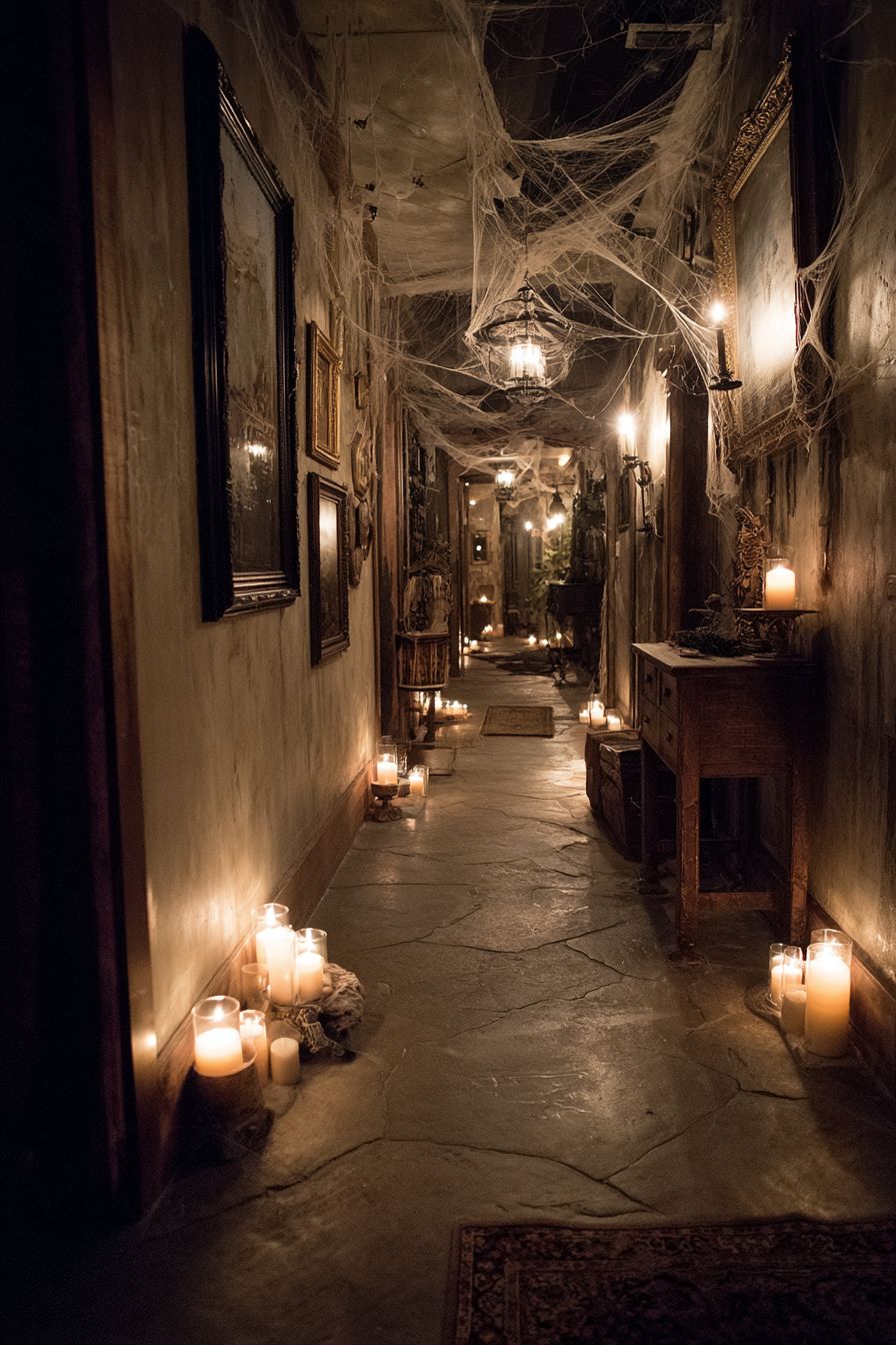 Illuminated Pathways Using LED Candles