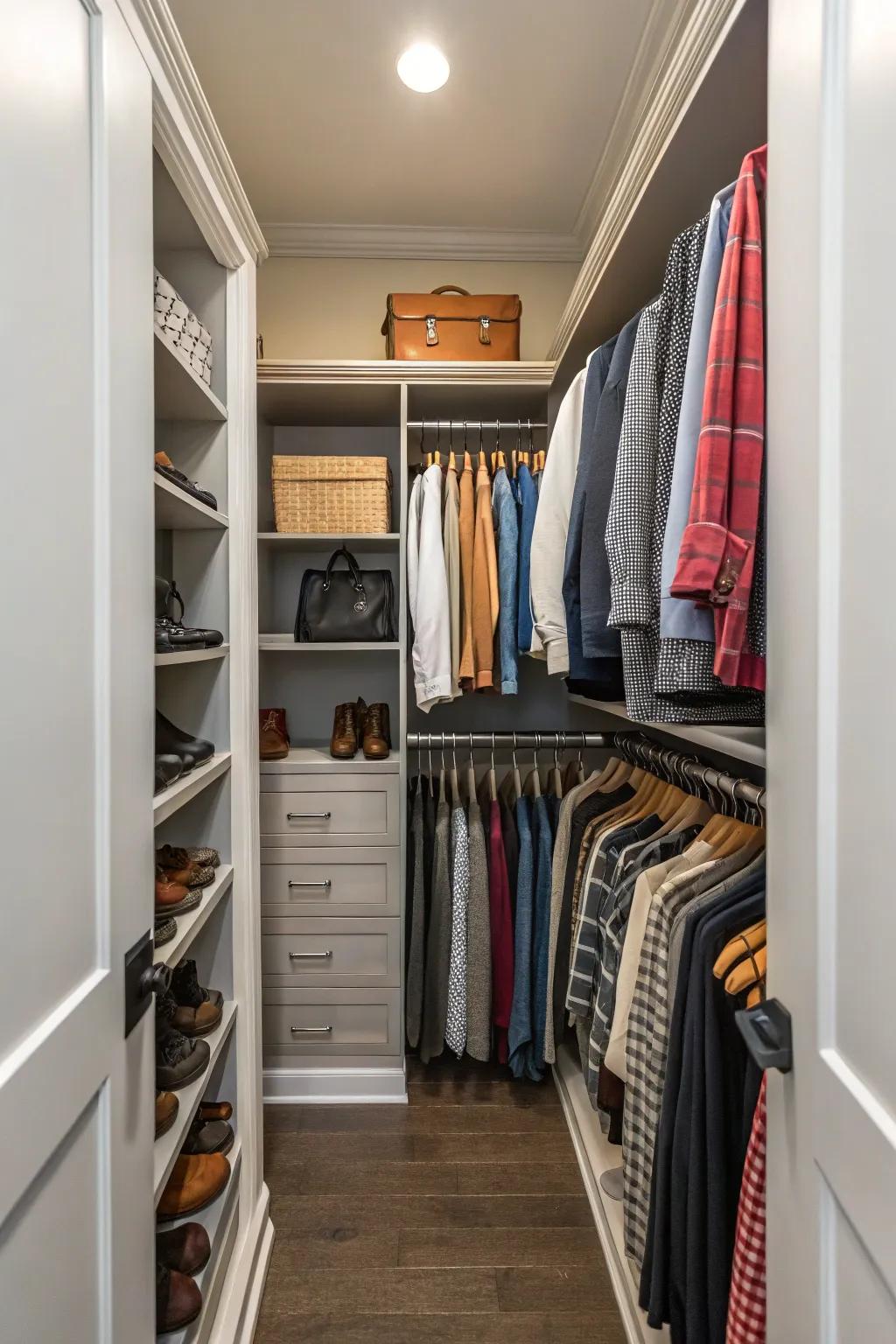 Strategically placed rods double hanging capacity.