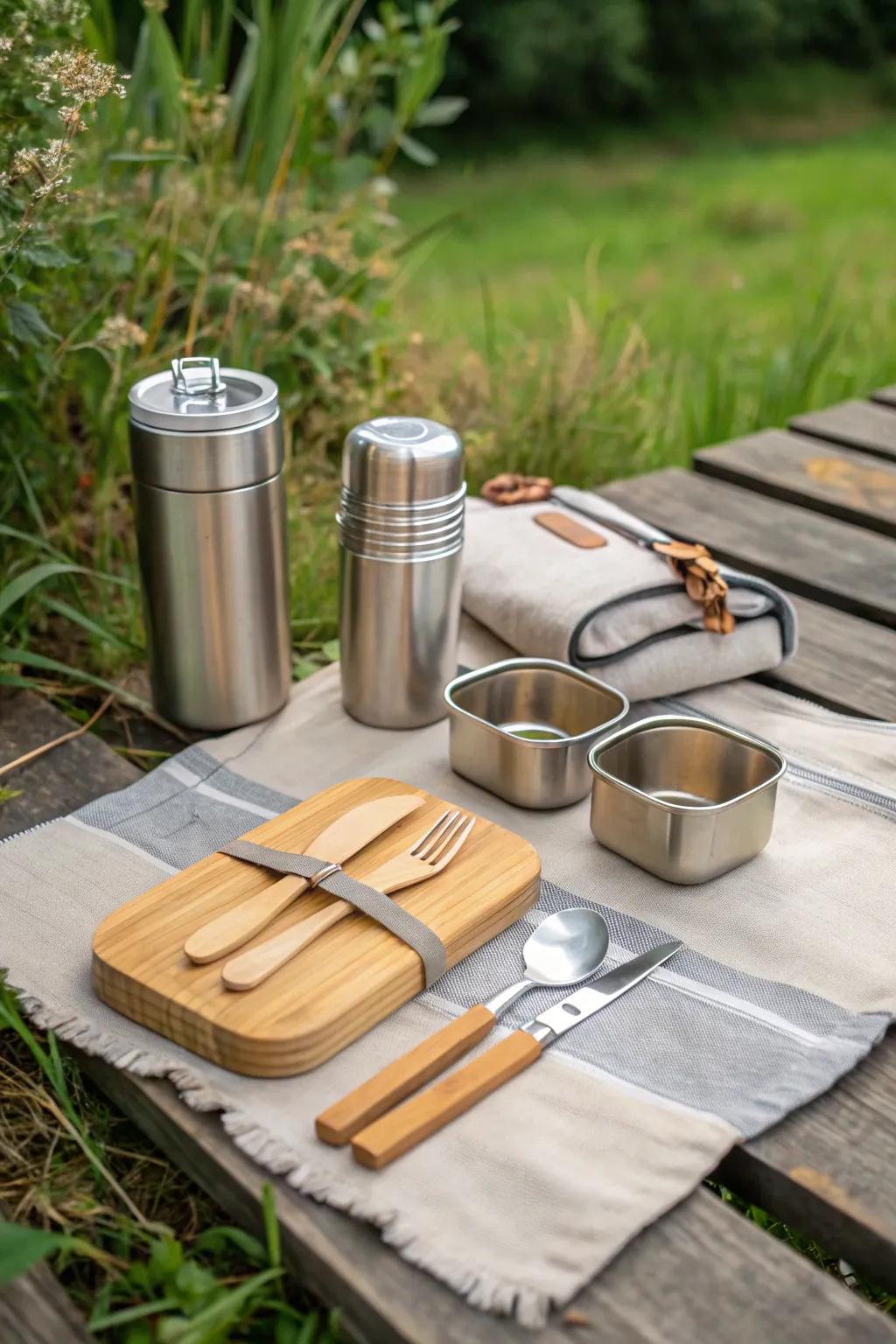 An eco-conscious lunch set for everyday use.