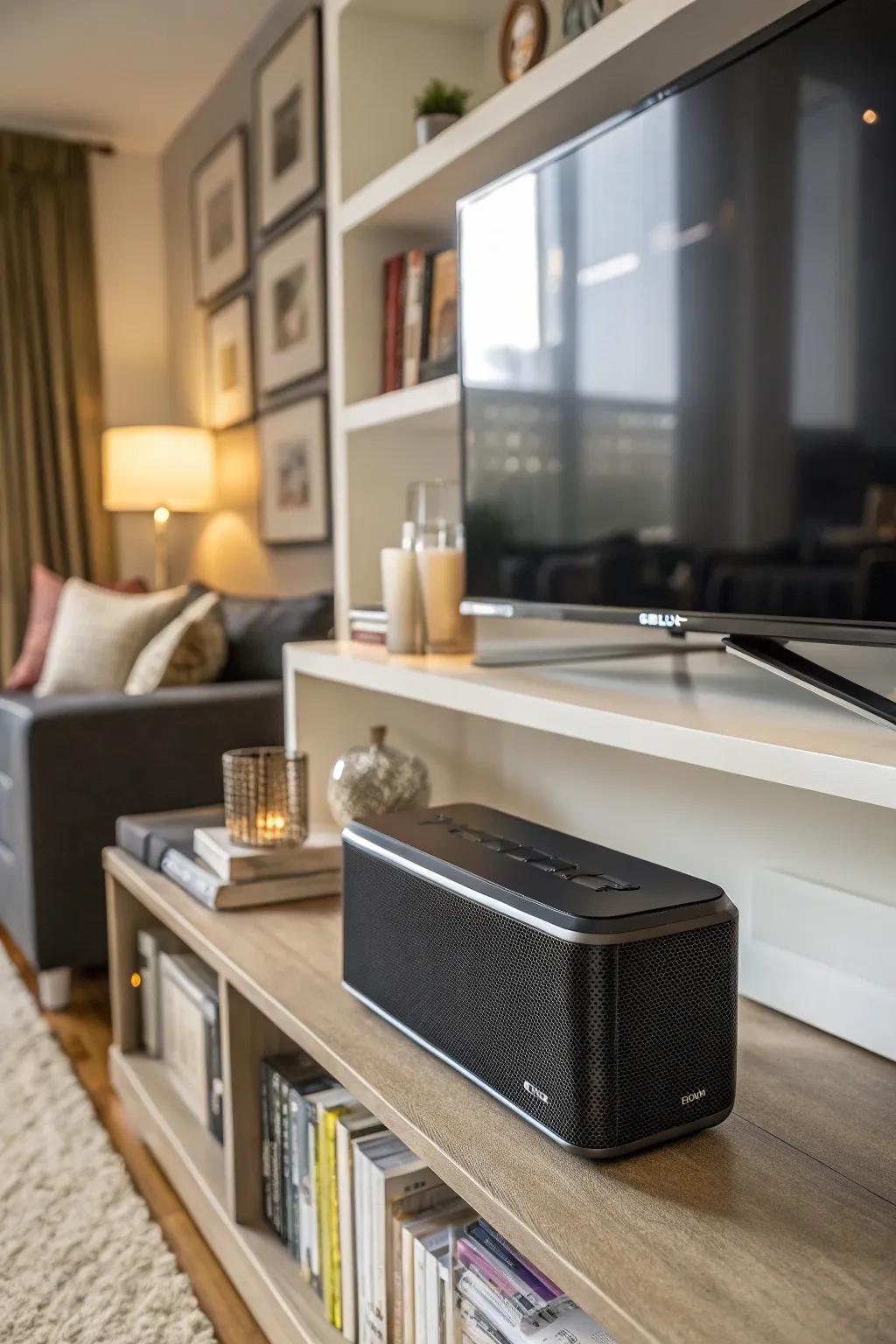 Compact Bluetooth speaker for music anywhere.